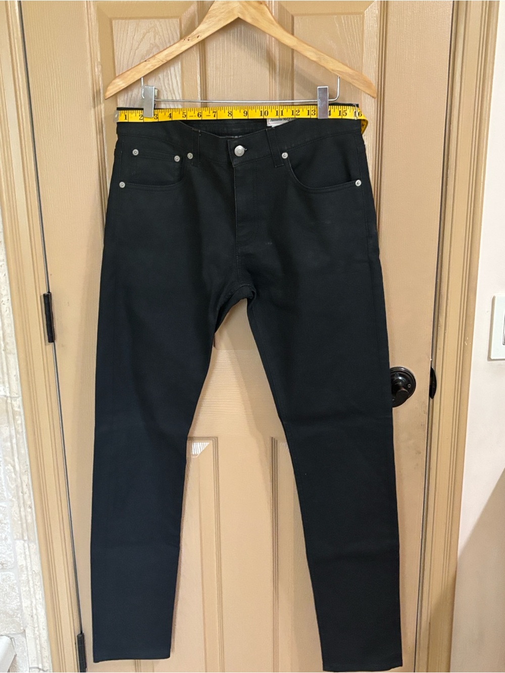 Alexander McQueen Men's Skinny Black Jeans - Minimal Hardware